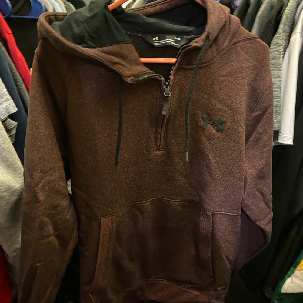 Men’s under armour zip up with hoodie